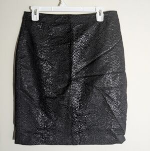Kate Hill Black Textured Pencil Skirt